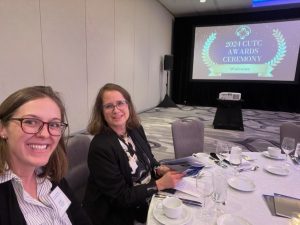 Laura Sandt and Jennifer Palcher-Silliman at the 2024 CUTC Awards Banquet.